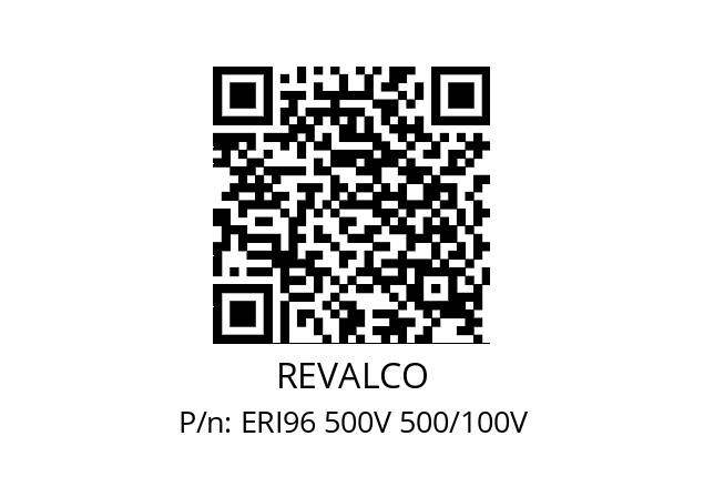   REVALCO ERI96 500V 500/100V