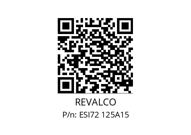   REVALCO ESI72 125A15