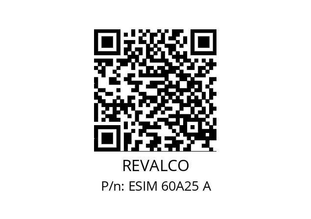   REVALCO ESIM 60A25 A