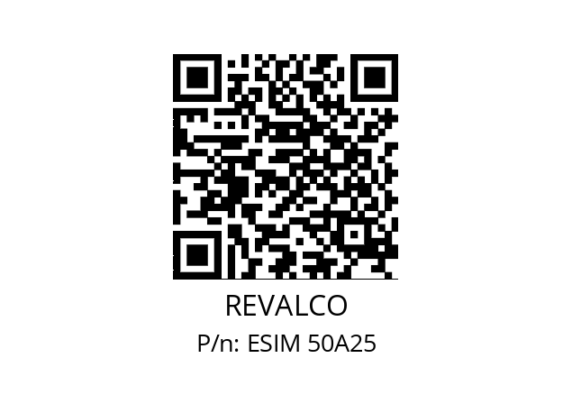   REVALCO ESIM 50A25