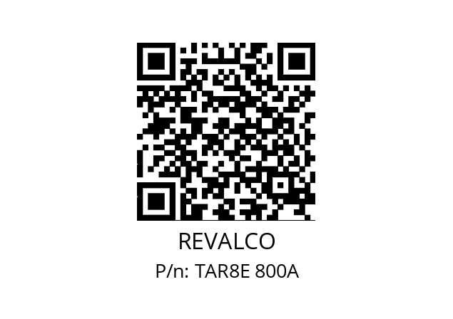   REVALCO TAR8E 800A