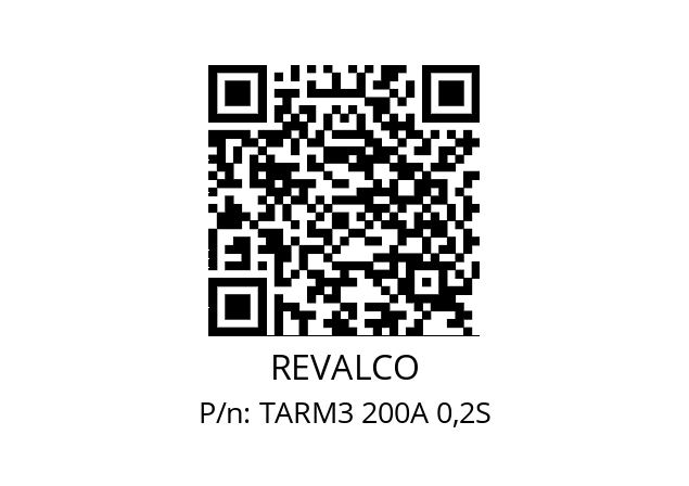   REVALCO TARM3 200A 0,2S