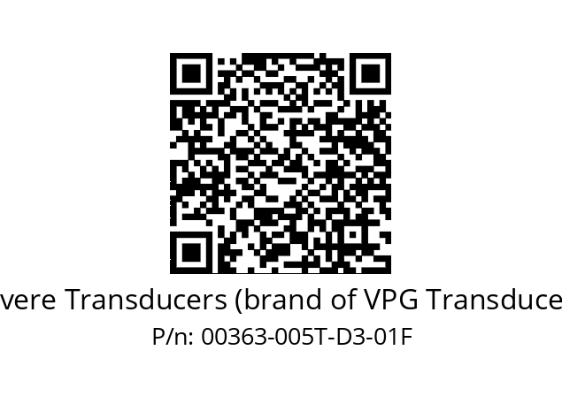   Revere Transducers (brand of VPG Transducers) 00363-005T-D3-01F