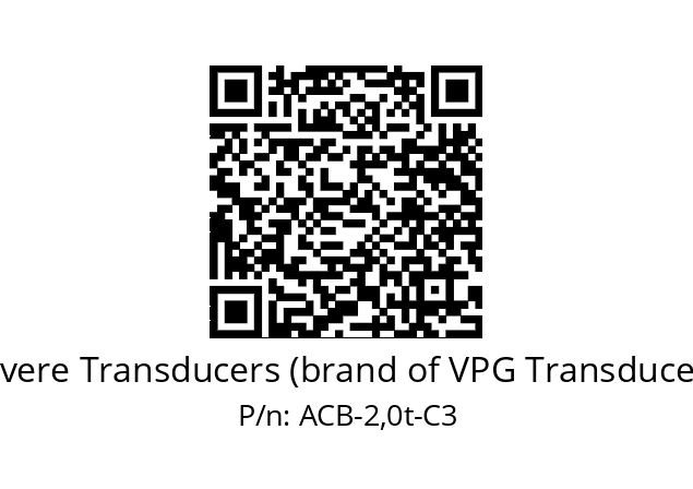   Revere Transducers (brand of VPG Transducers) ACB-2,0t-C3