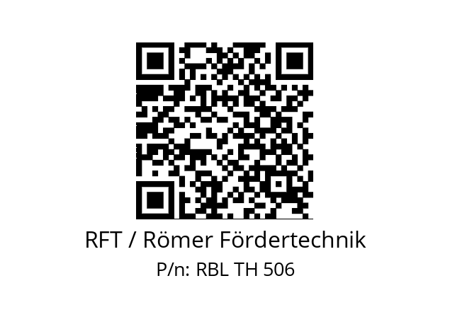   RFT / Römer Fördertechnik RBL TH 506