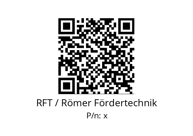   RFT / Römer Fördertechnik х