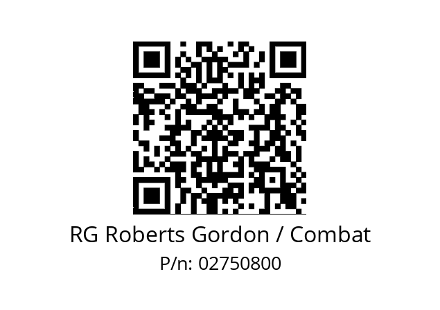   RG Roberts Gordon / Combat 02750800