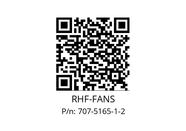   RHF-FANS 707-5165-1-2