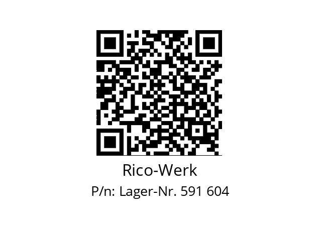   Rico-Werk Lager-Nr. 591 604