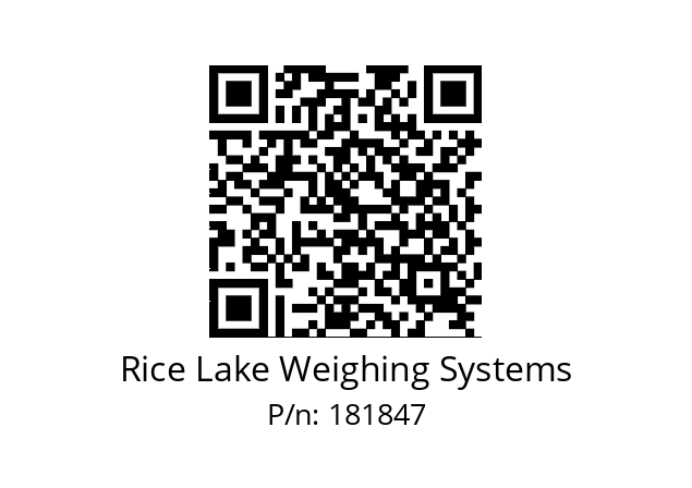   Rice Lake Weighing Systems 181847