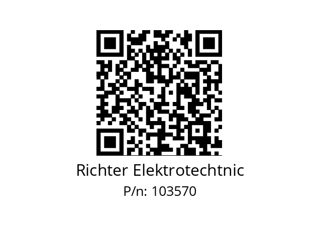   Richter Elektrotechtnic 103570