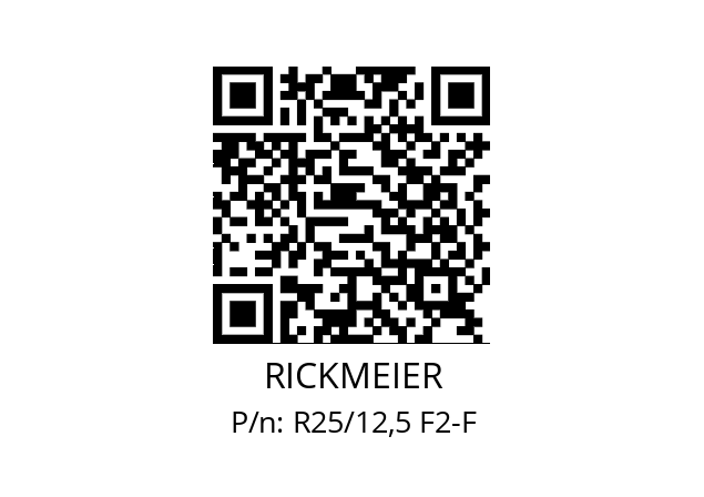   RICKMEIER R25/12,5 F2-F