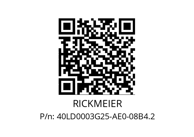   RICKMEIER 40LD0003G25-AE0-08B4.2