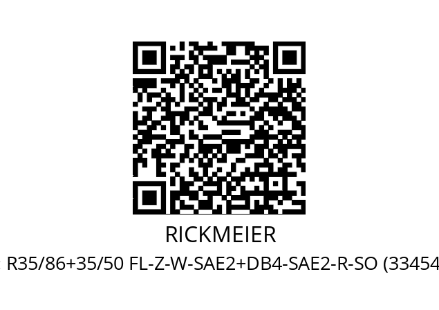   RICKMEIER R35/86+35/50 FL-Z-W-SAE2+DB4-SAE2-R-SO (334549-3)