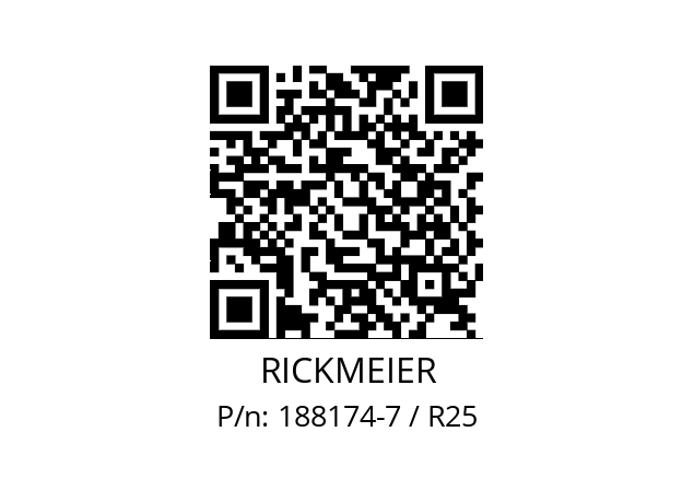   RICKMEIER 188174-7 / R25