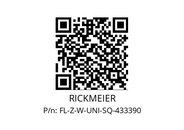   RICKMEIER FL-Z-W-UNI-SQ-433390