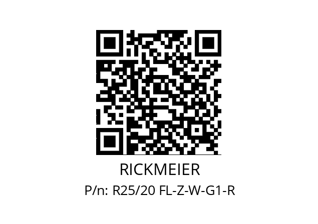   RICKMEIER R25/20 FL-Z-W-G1-R