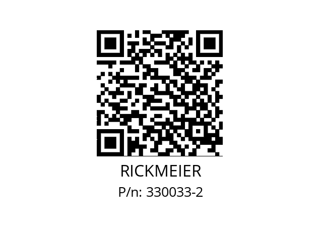   RICKMEIER 330033-2