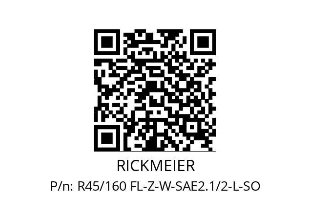   RICKMEIER R45/160 FL-Z-W-SAE2.1/2-L-SO