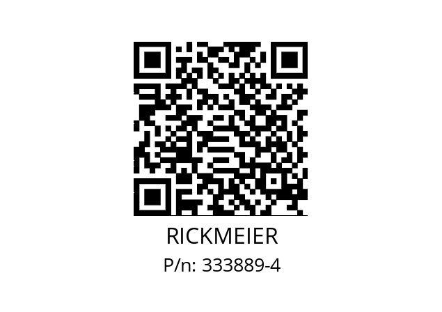   RICKMEIER 333889-4