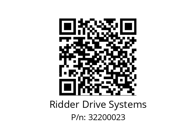   Ridder Drive Systems 32200023