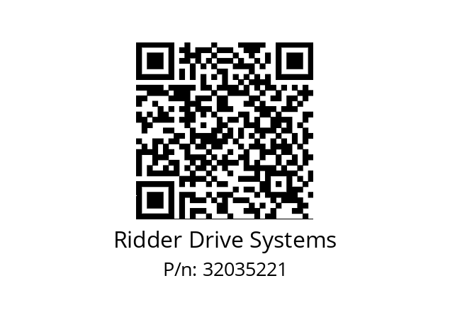   Ridder Drive Systems 32035221