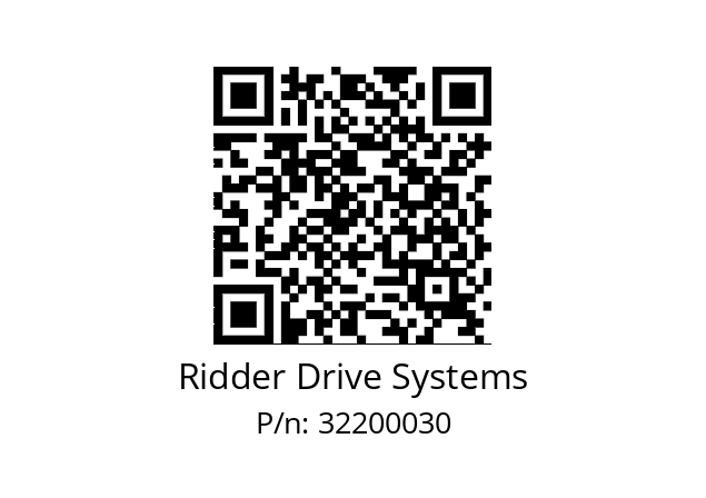   Ridder Drive Systems 32200030