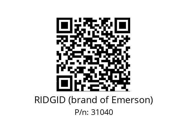   RIDGID (brand of Emerson) 31040