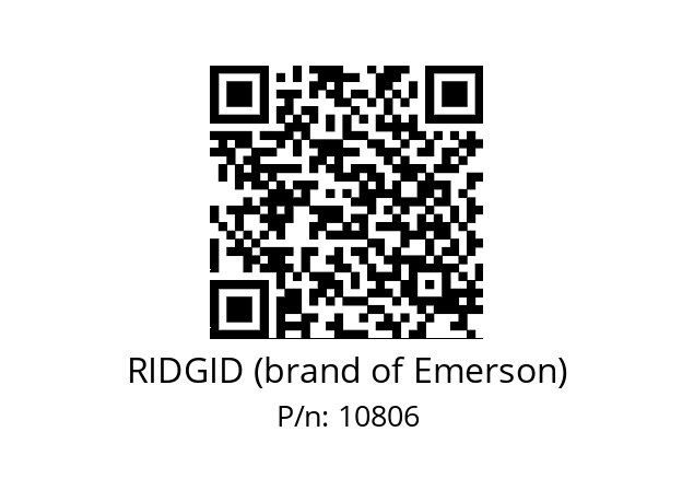   RIDGID (brand of Emerson) 10806