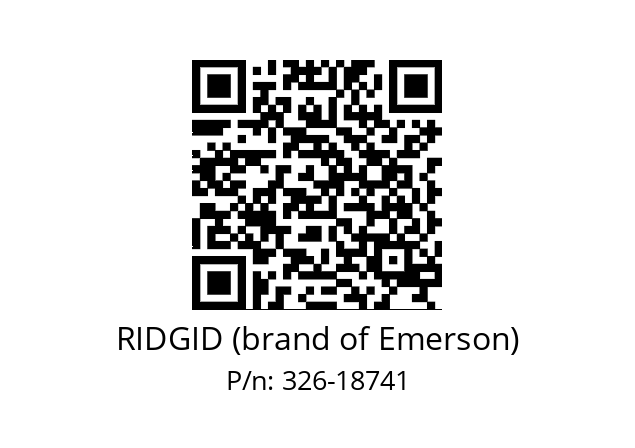   RIDGID (brand of Emerson) 326-18741