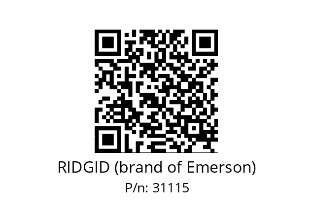   RIDGID (brand of Emerson) 31115