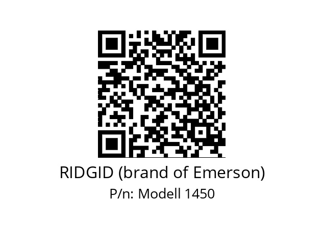   RIDGID (brand of Emerson) Modell 1450