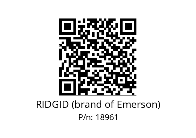   RIDGID (brand of Emerson) 18961