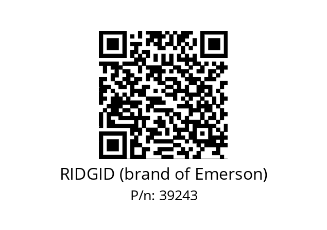   RIDGID (brand of Emerson) 39243