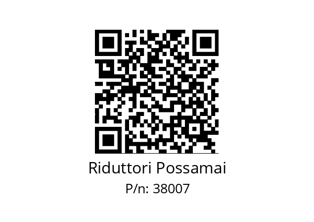   Riduttori Possamai 38007