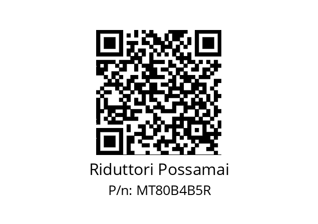   Riduttori Possamai MT80B4B5R