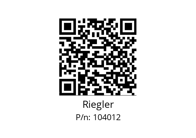   Riegler 104012