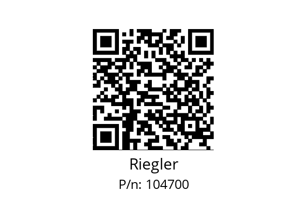   Riegler 104700