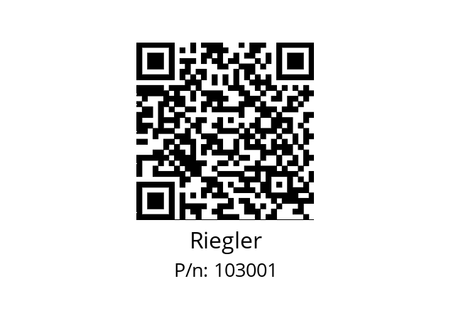   Riegler 103001