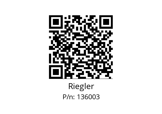   Riegler 136003