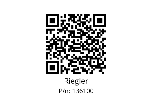   Riegler 136100