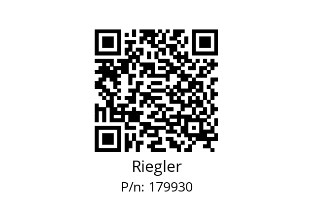   Riegler 179930