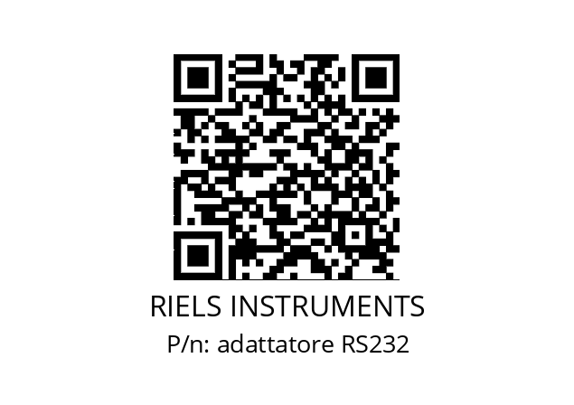   RIELS INSTRUMENTS adattatore RS232