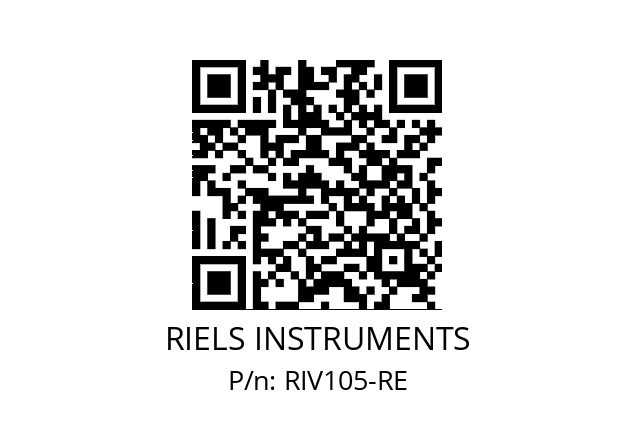   RIELS INSTRUMENTS RIV105-RE