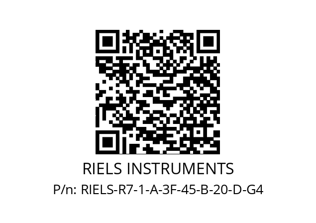   RIELS INSTRUMENTS RIELS-R7-1-A-3F-45-B-20-D-G4