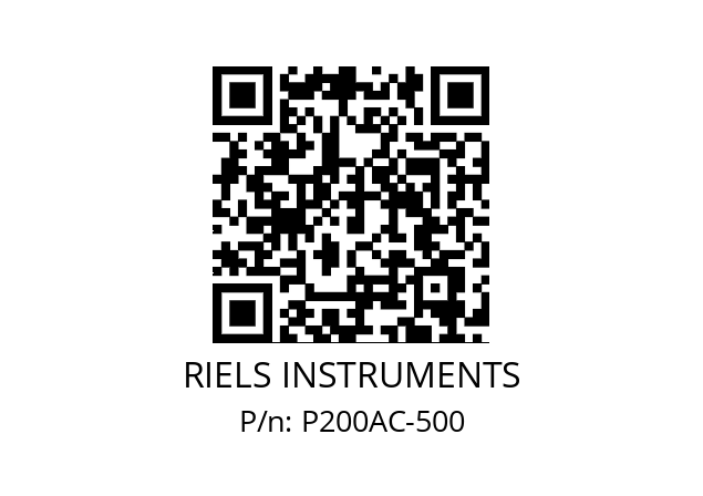   RIELS INSTRUMENTS P200AC-500