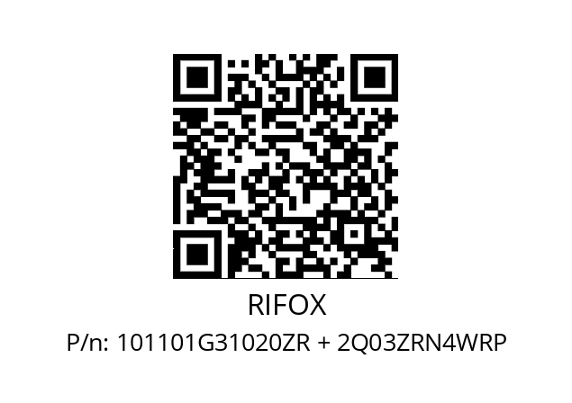   RIFOX 101101G31020ZR + 2Q03ZRN4WRP