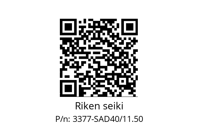   Riken seiki 3377-SAD40/11.50