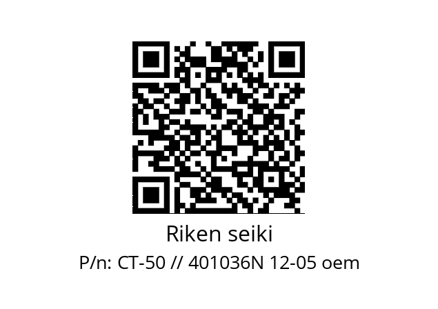   Riken seiki CT-50 // 401036N 12-05 oem