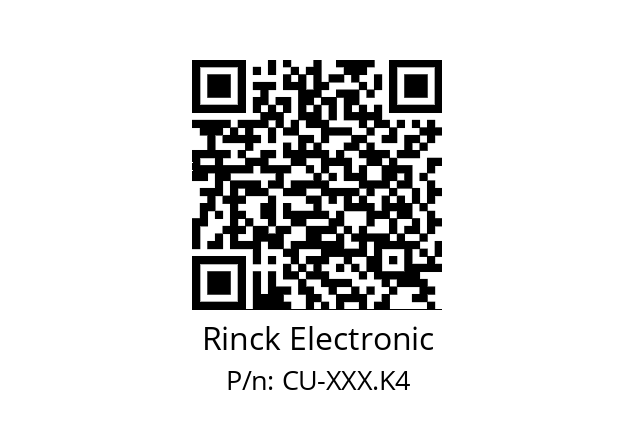   Rinck Electronic CU-XXX.K4